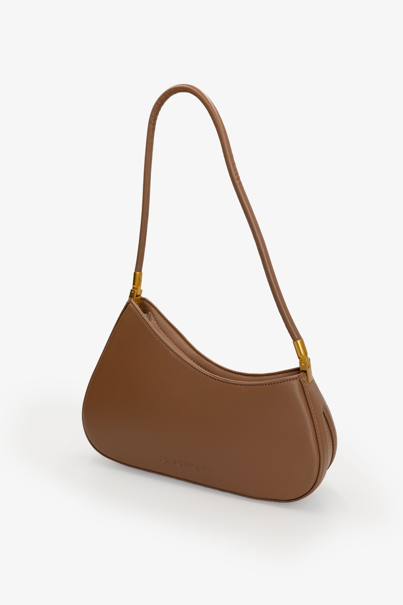The Gia - Small Asymmetric Shoulder Bag - Tan