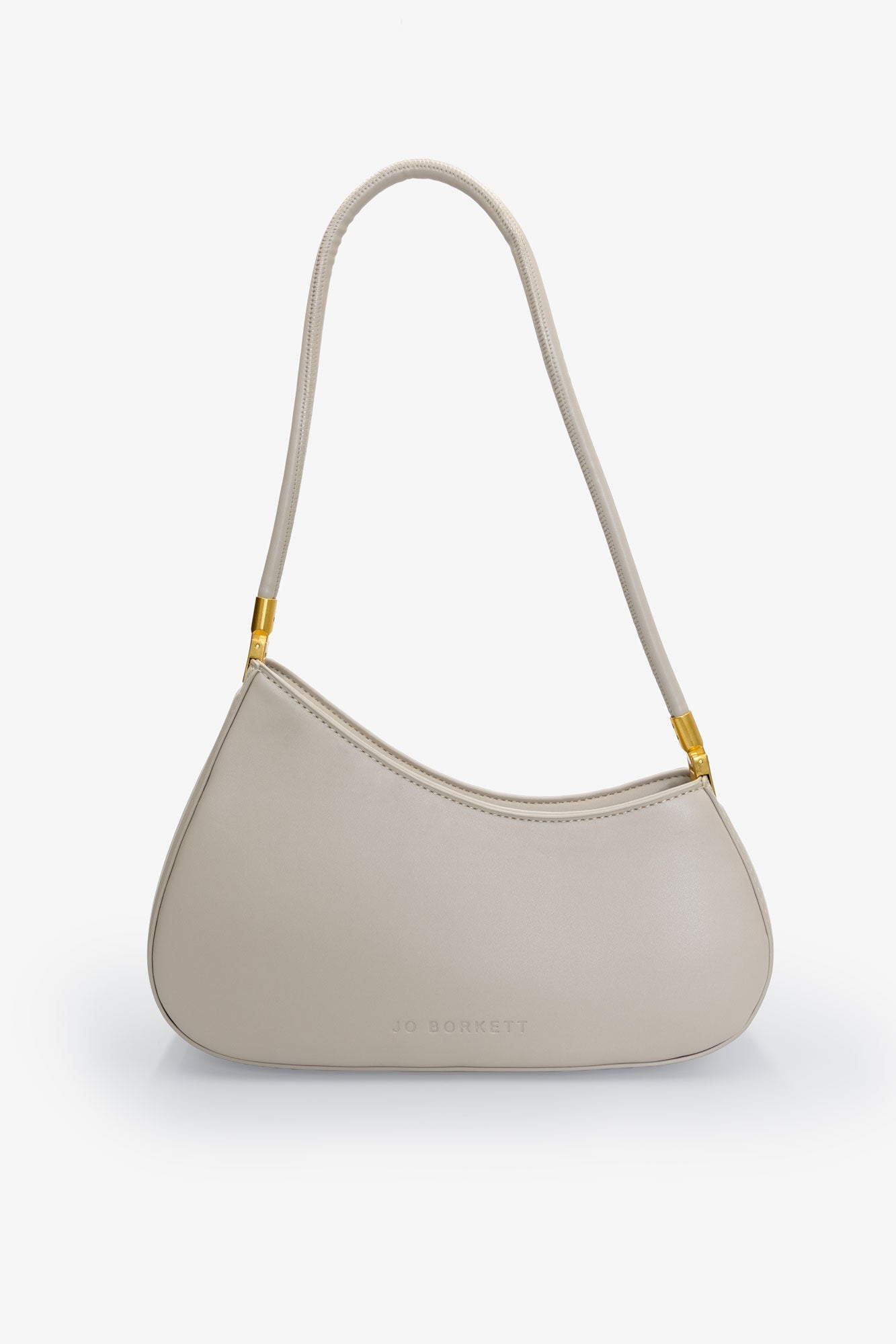 The Gia - Small Asymmetric Shoulder Bag - Taupe
