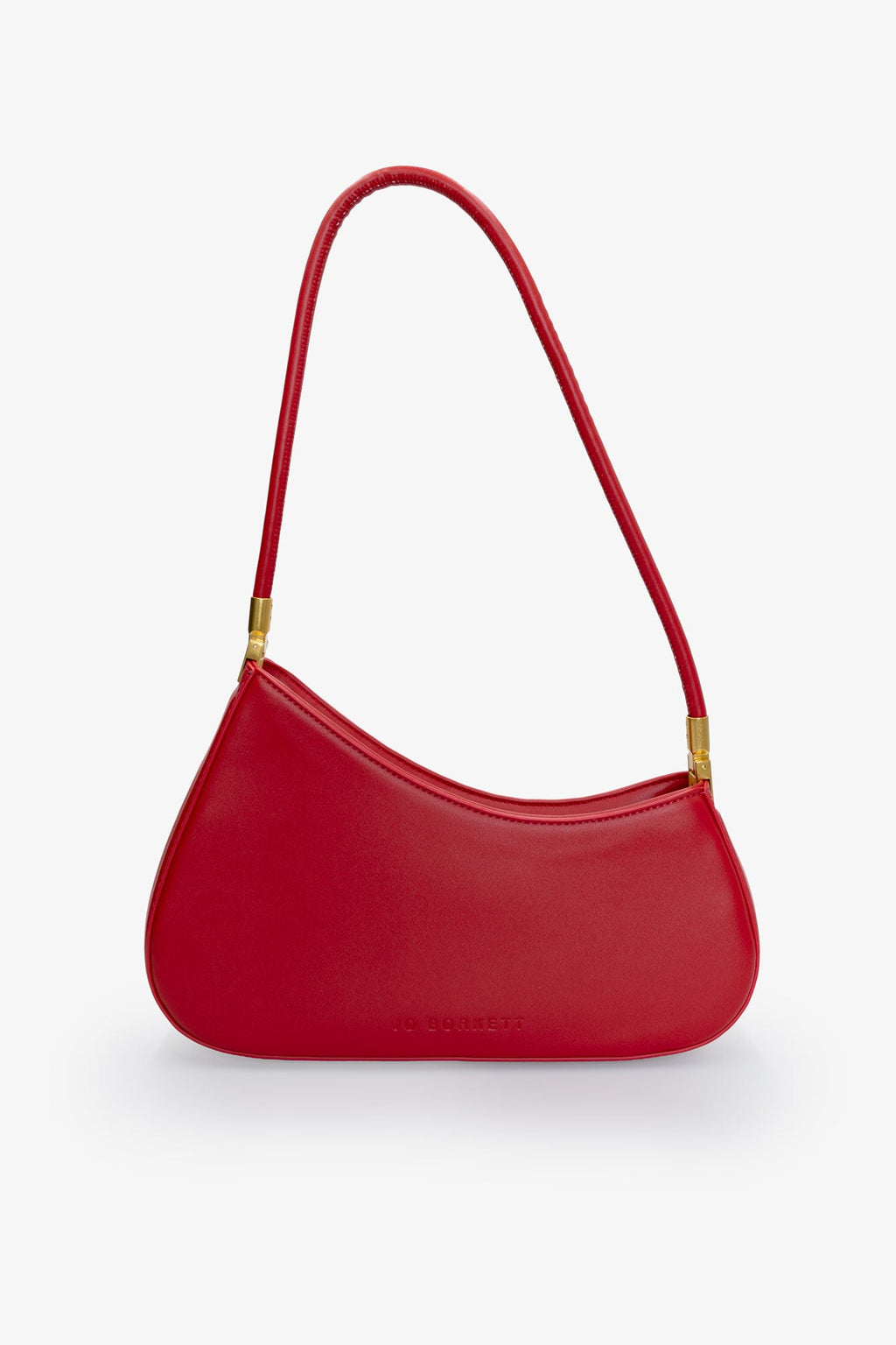The Gia - Small Asymmetric Shoulder Bag - Tomato Red