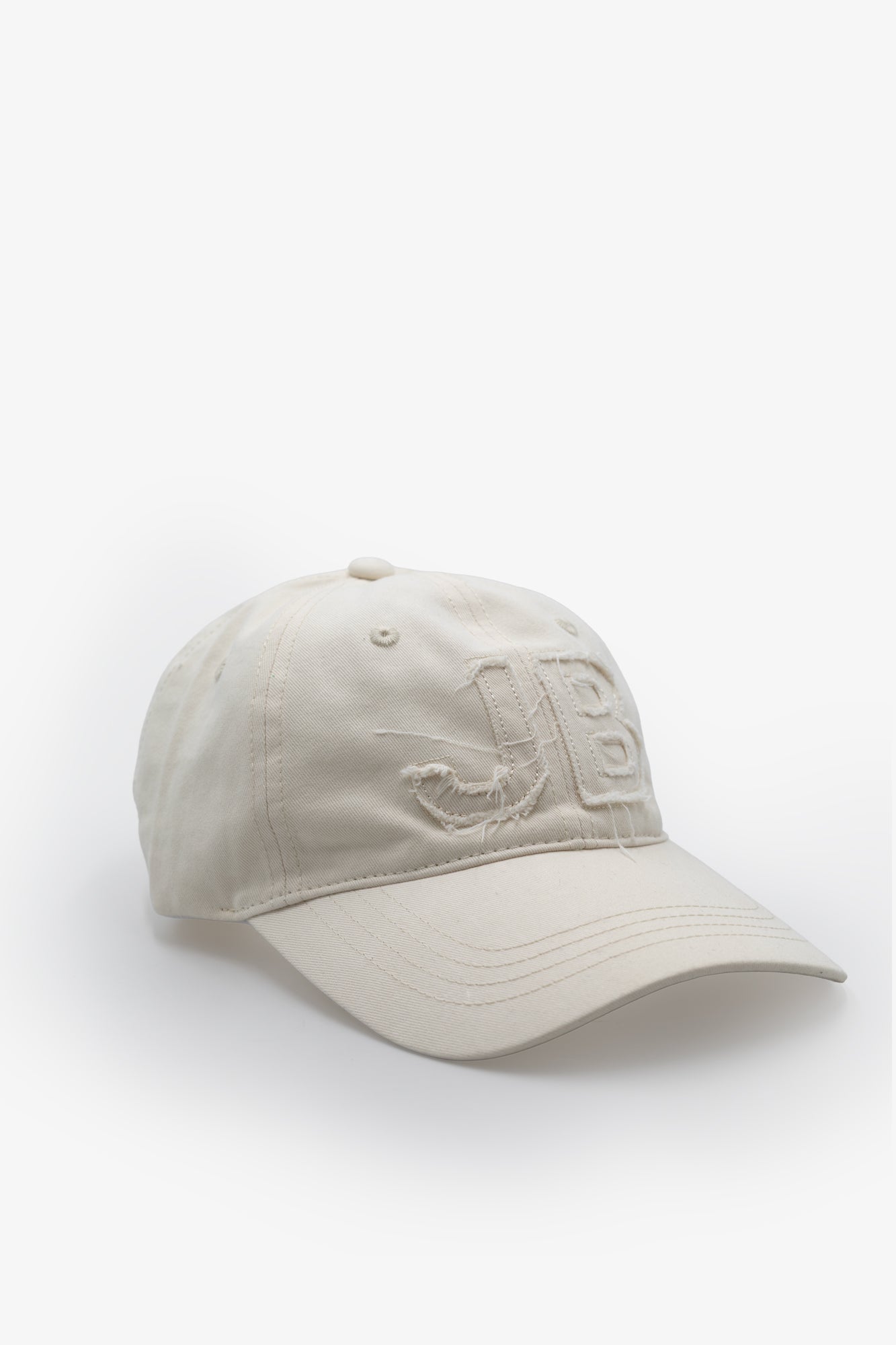 JB Logo Canvas Cap  - Cream
