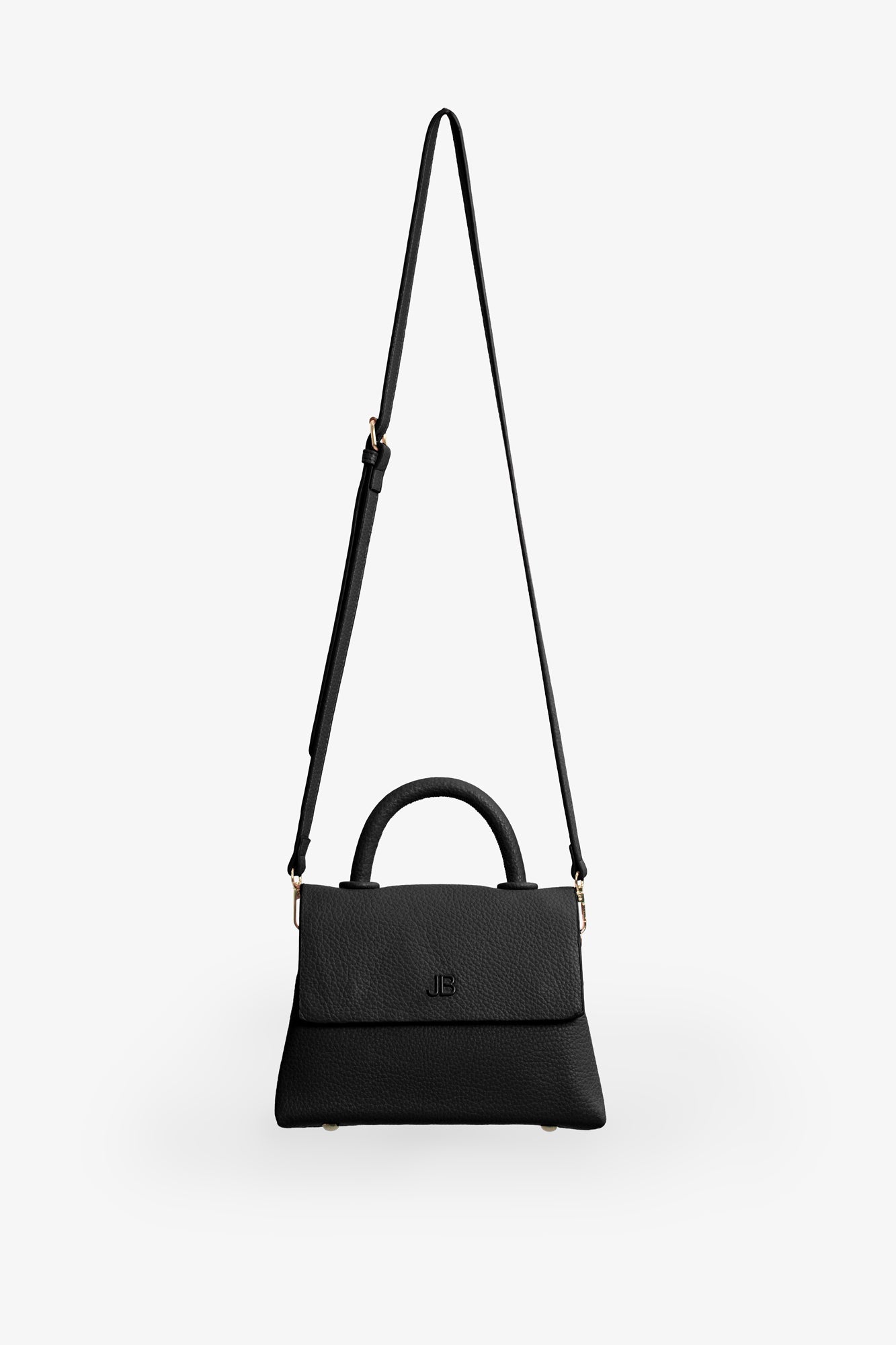 The Hailey Bag - Small Pebble - Black