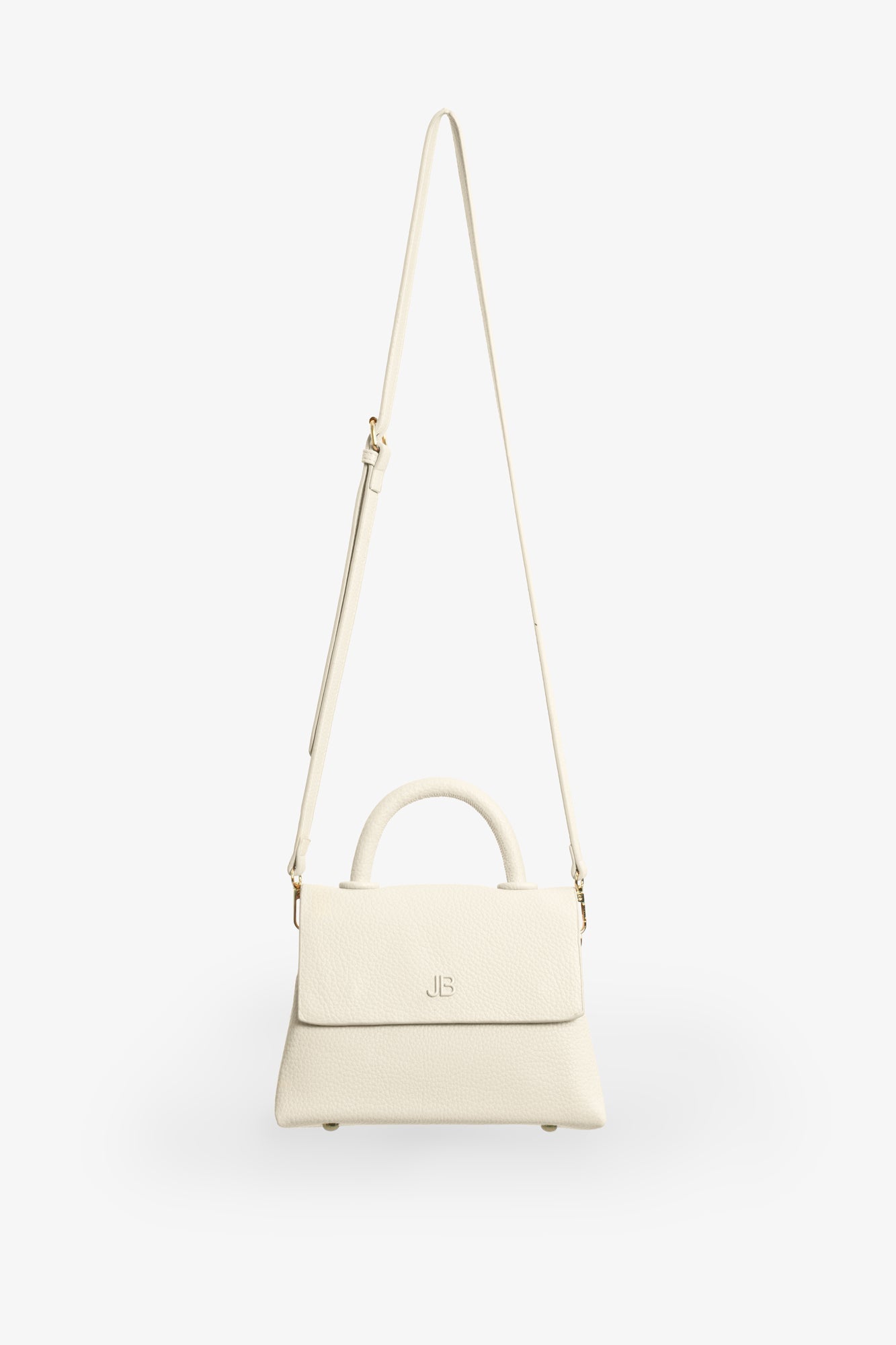 The Hailey Bag - Small Pebble - Cream