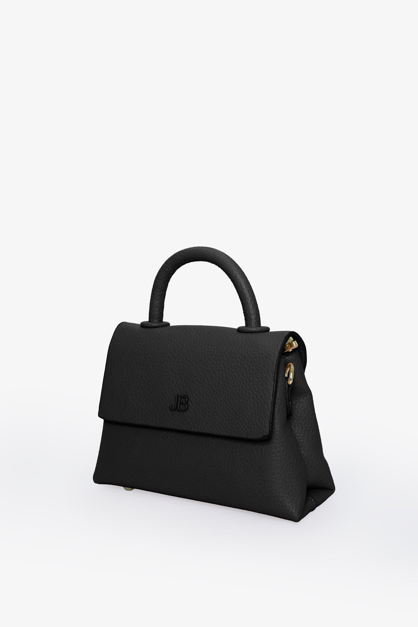 The Hailey Bag - Small Pebble - Black