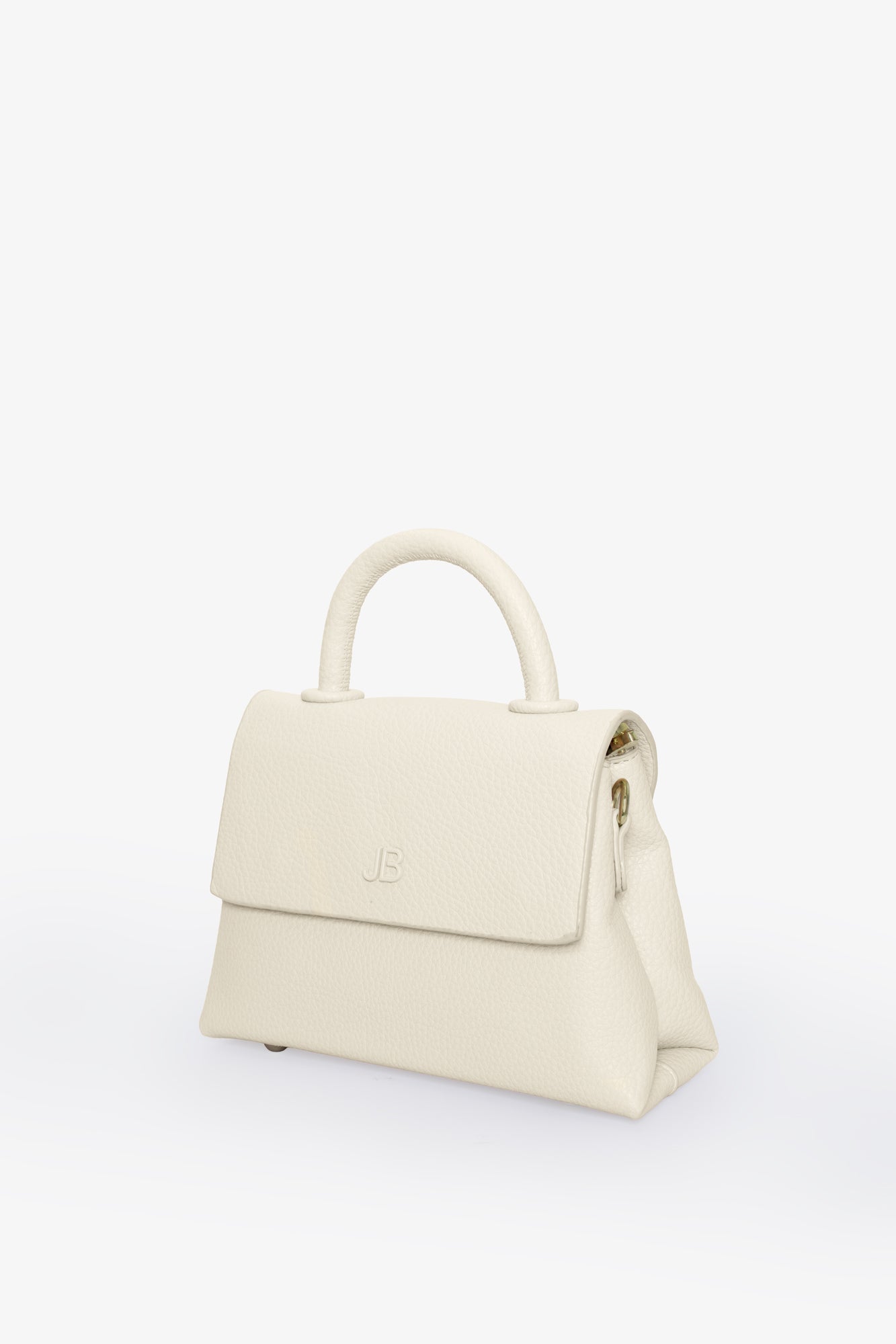 The Hailey Bag - Small Pebble - Cream
