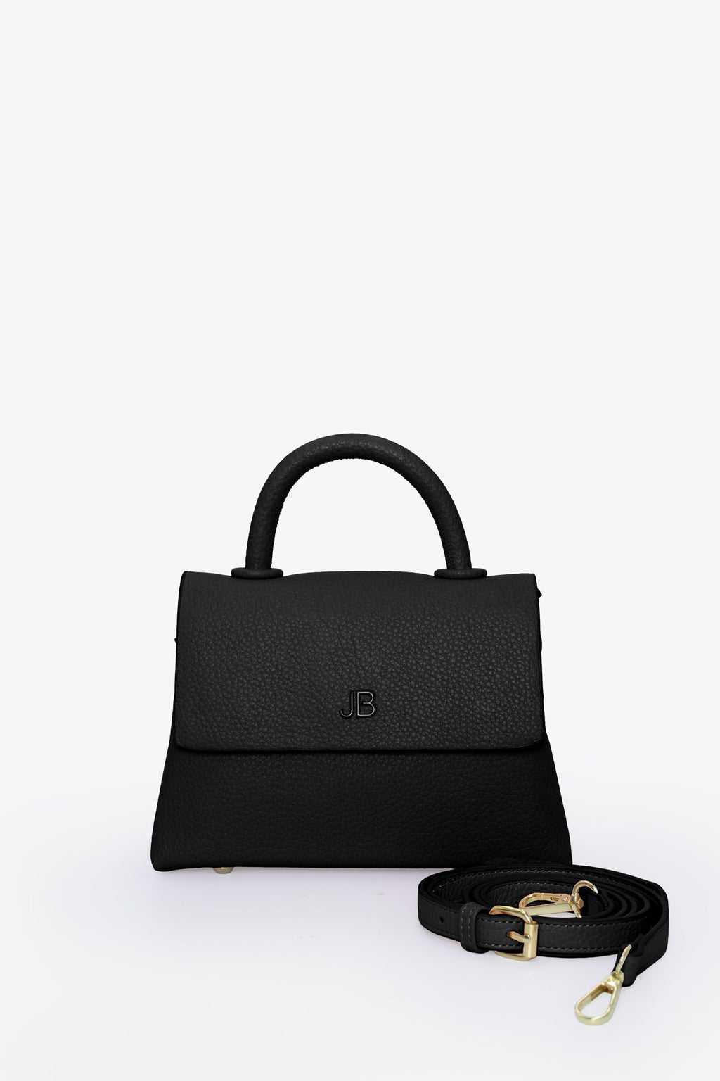 The Hailey Bag - Small Pebble - Black