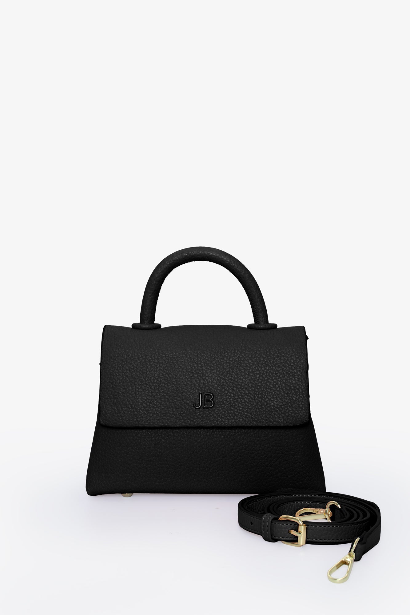 The Hailey Bag - Small Pebble - Black