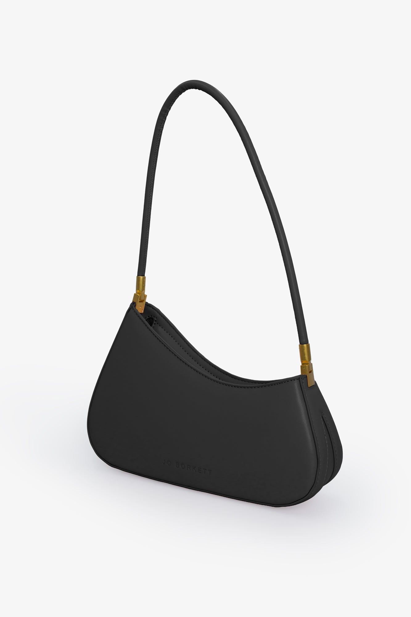 The Gia Bag - Small Asymmetric Shoulder Bag - Black