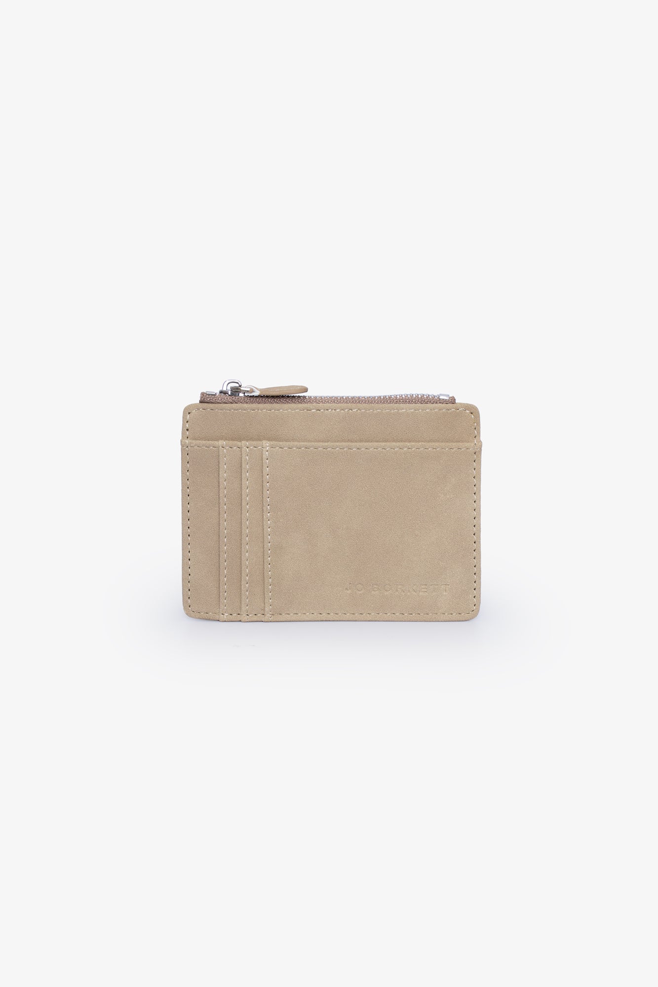 The Jessica - Suede Card Holder - Beige