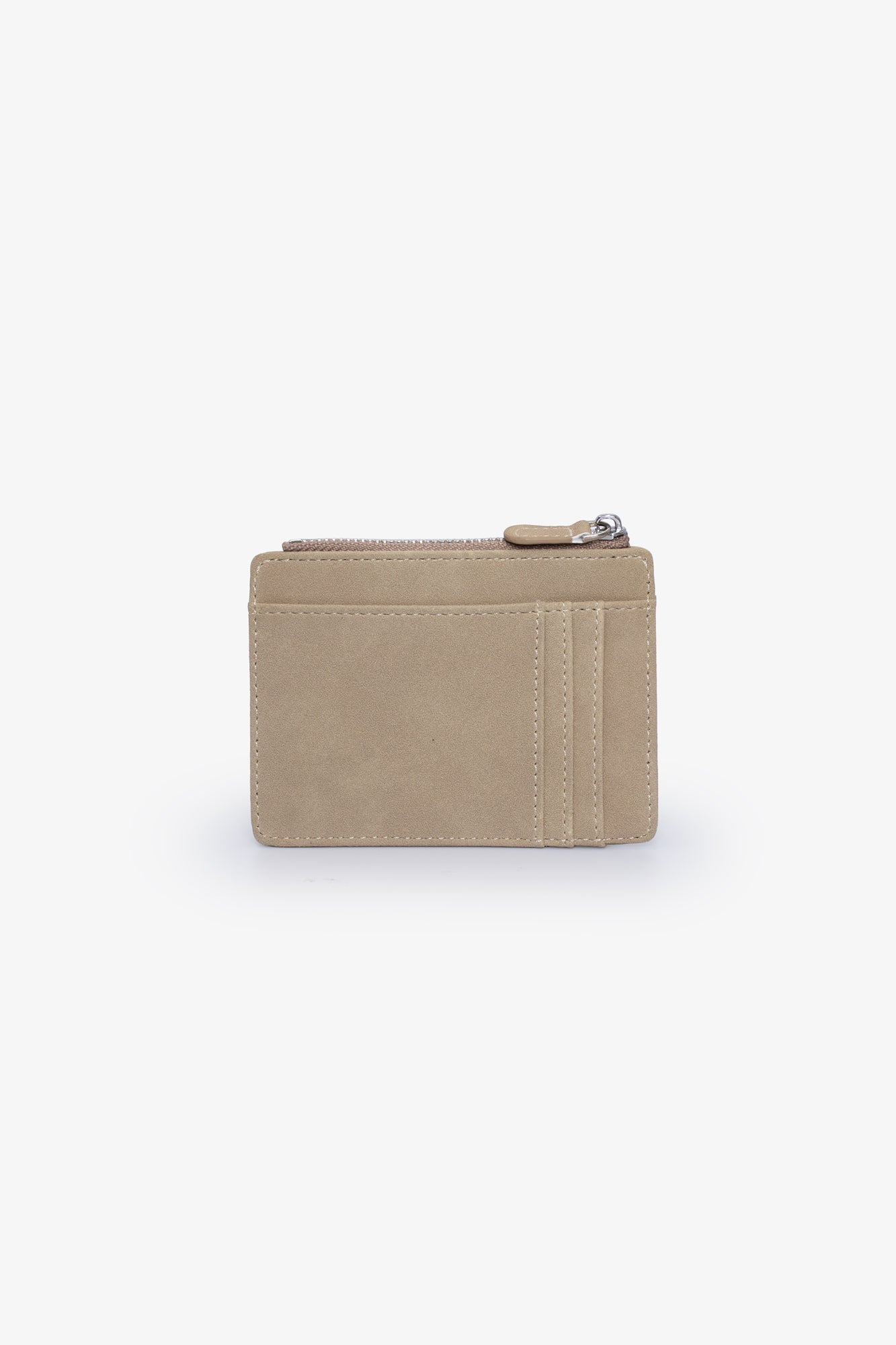 The Jessica - Suede Card Holder - Beige