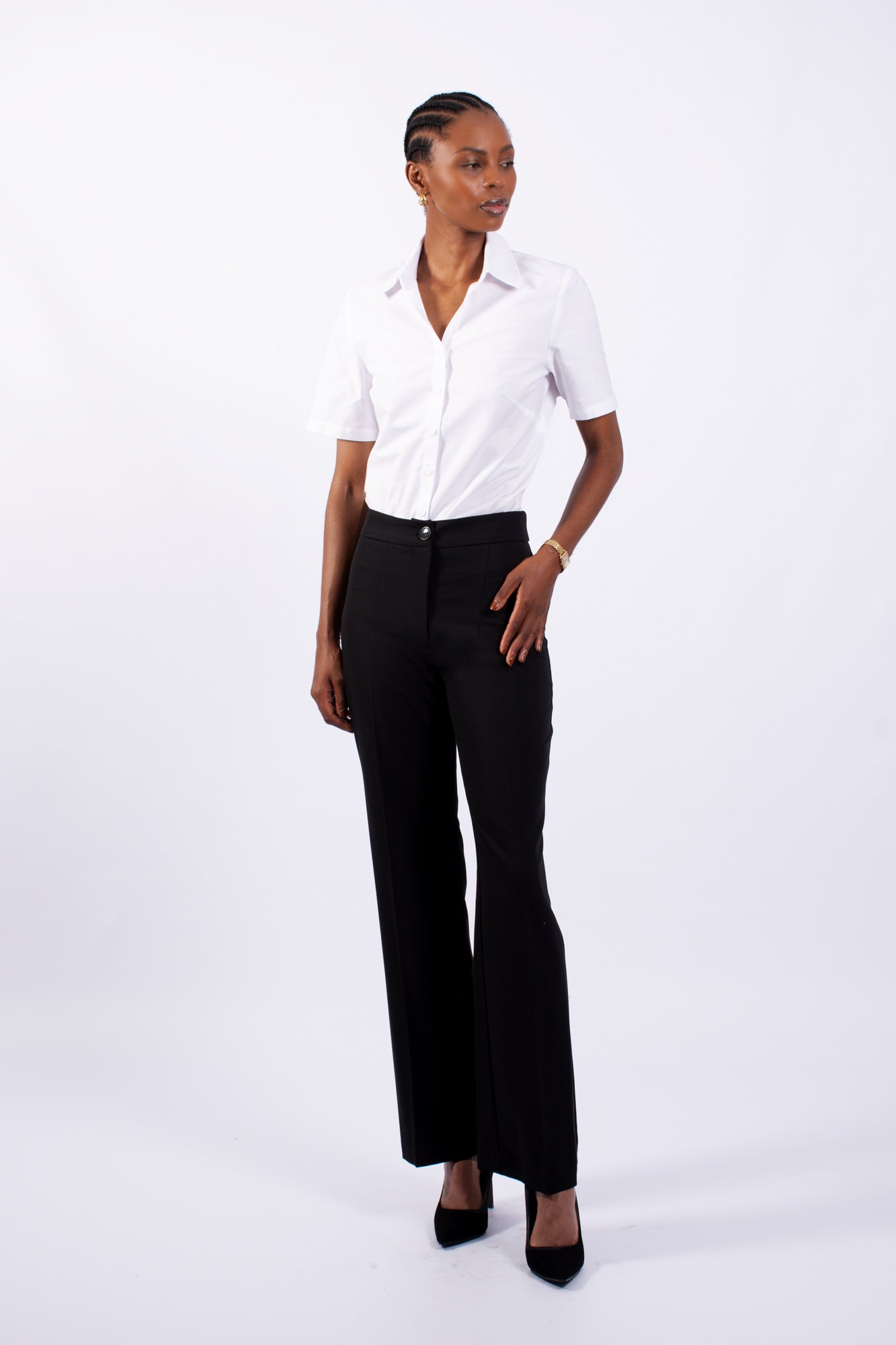 Ladies Office Straight Leg Trousers