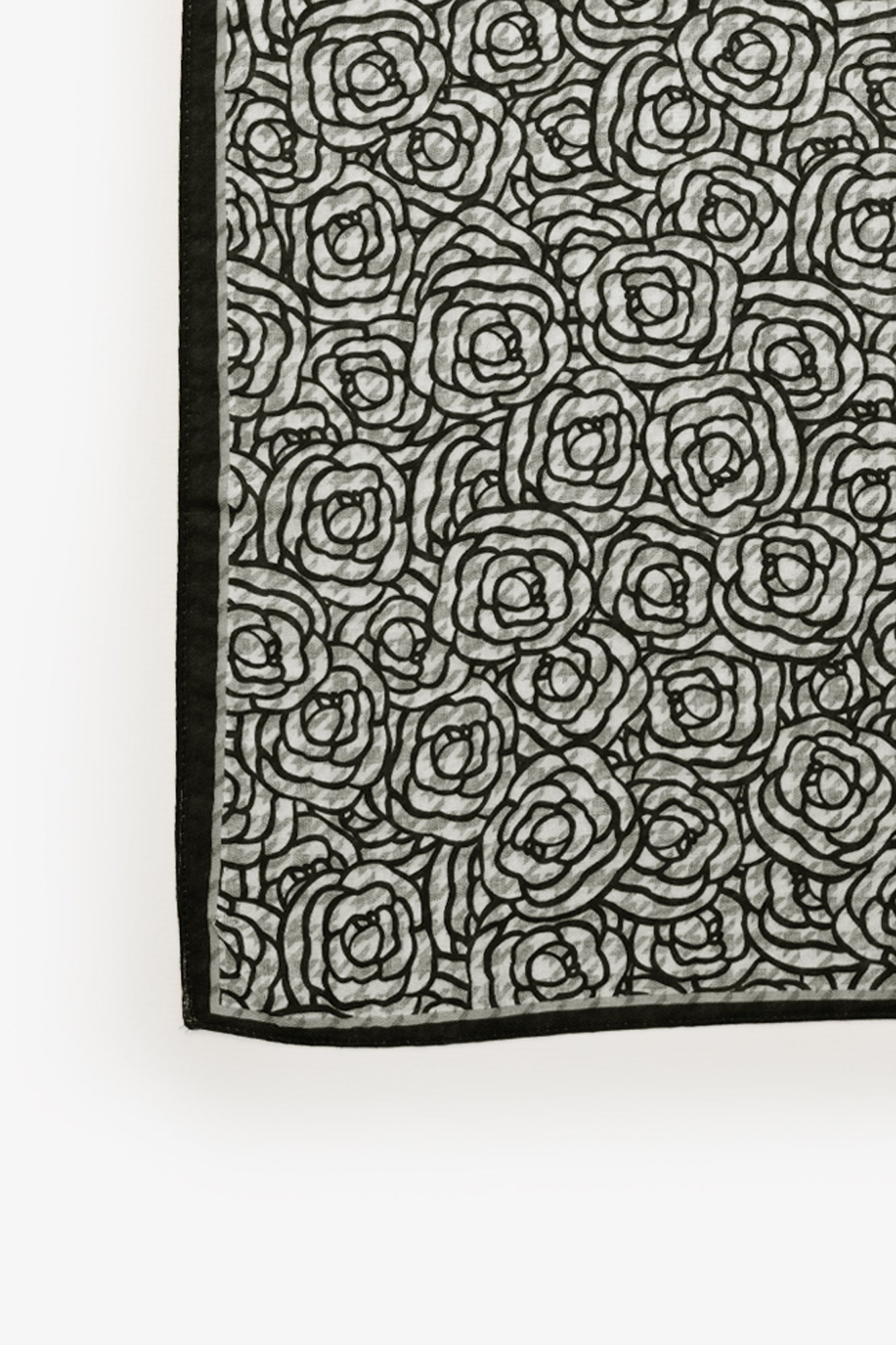 Rose Weave Neckerchief - Black
